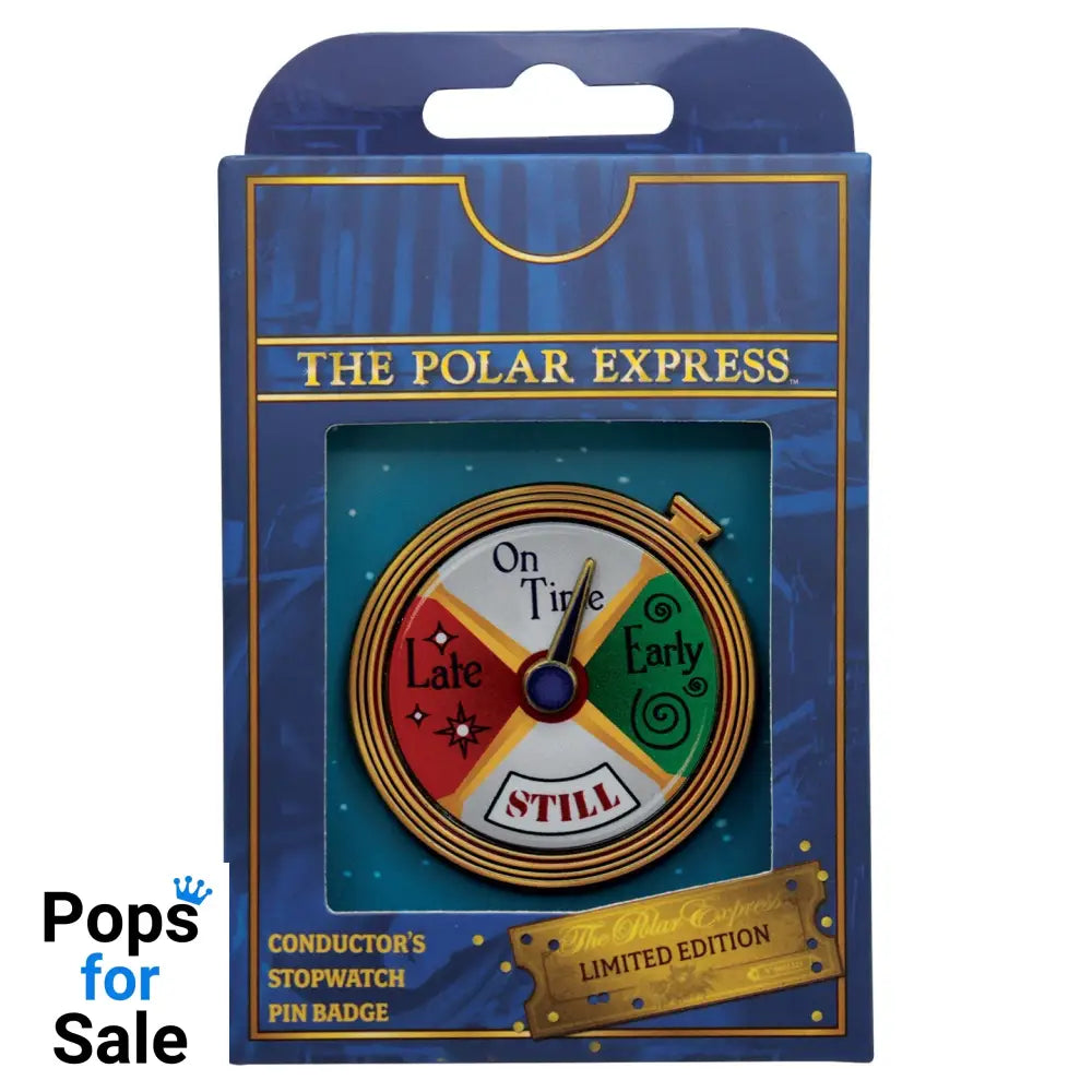 The Polar Express Conductor's Stopwatch Spinning Pin Badge