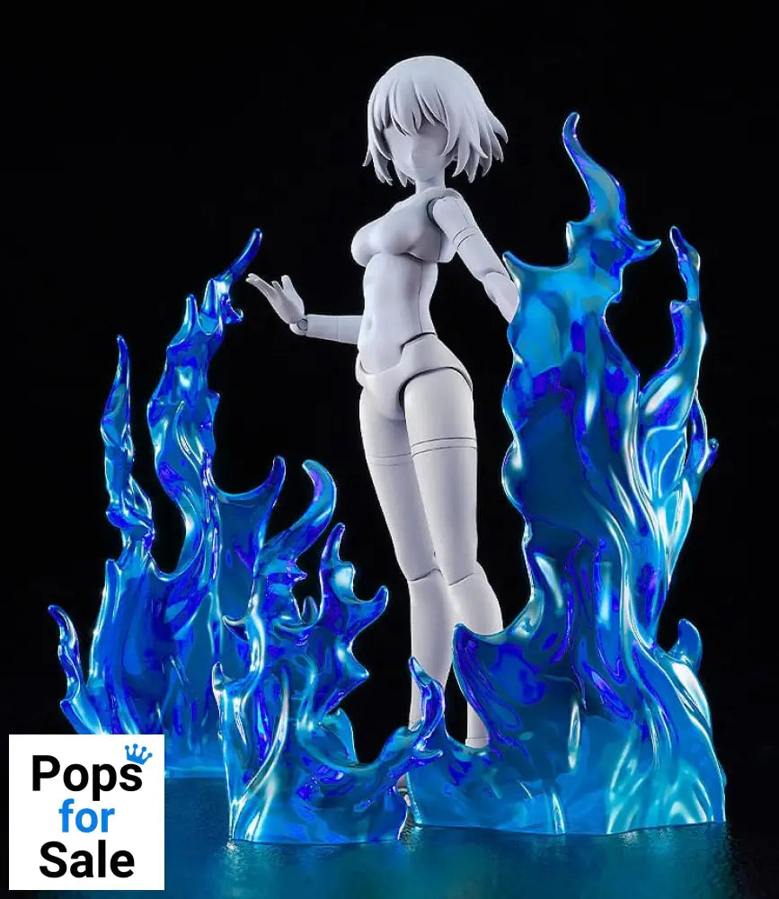 The Simple Effect Parts for Figures Flames: Blue Action figures