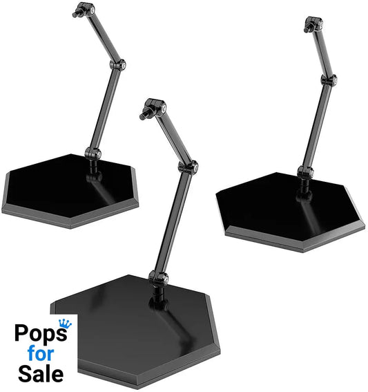 The Simple Stand Mini Nendoroid More for Mini Figures & Models Black Hex Type 3-Pack