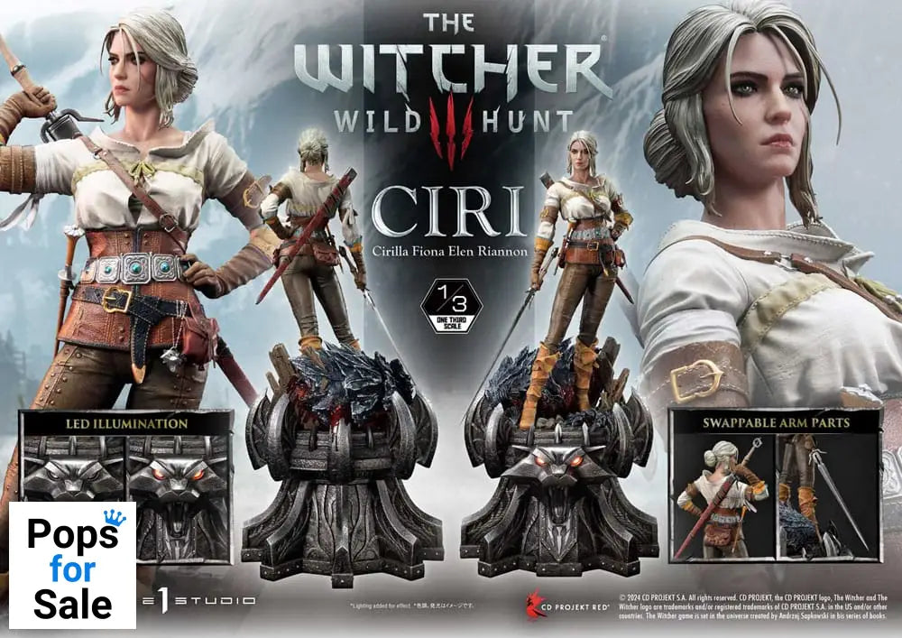 The Witcher 3: Wild Hunt Museum Masterline Statue 1/3 Wild Hunt Ciri Fiona Elen Riannon 81 cm Statues