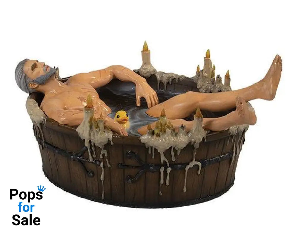 The Witcher 3 Wild Hunt Statue Geralt in the Bath 9 cm Statues