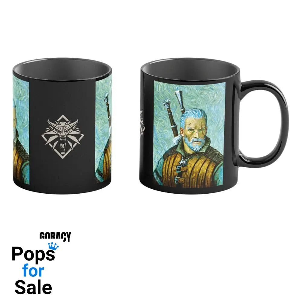 The Witcher III: Wild Hunt Game Art Chronicles Heat Change Mug Geralt inspired by Vincent van Gogh 450 ml