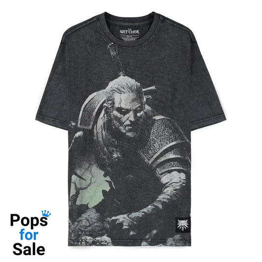 The Witcher Wild Hunt T-Shirt Geralt Washed Size M