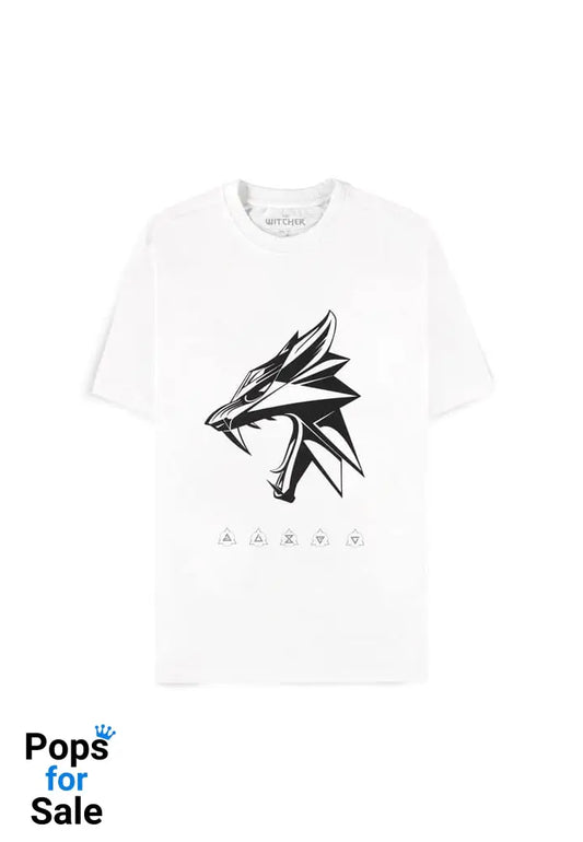 The Witcher Wild Hunt T-Shirt Wolf Head Size M