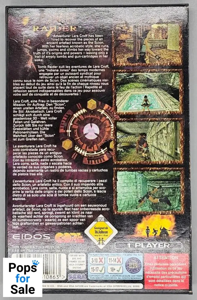 Tomb Raider for SEGA Saturn
