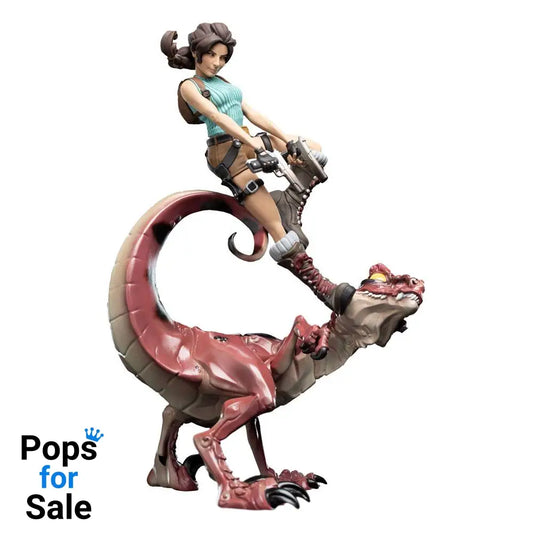 Tomb Raider Mini Epics Vinyl Figure Lara Croft & Raptor 24 cm