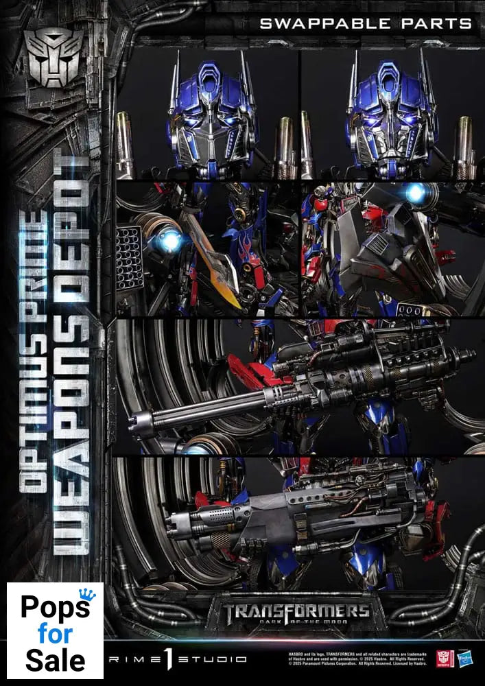 Transformers: Dark of the Moon (Film) Museum Masterline Statue Optimus Prime Weapons Depot 127 cm Statues