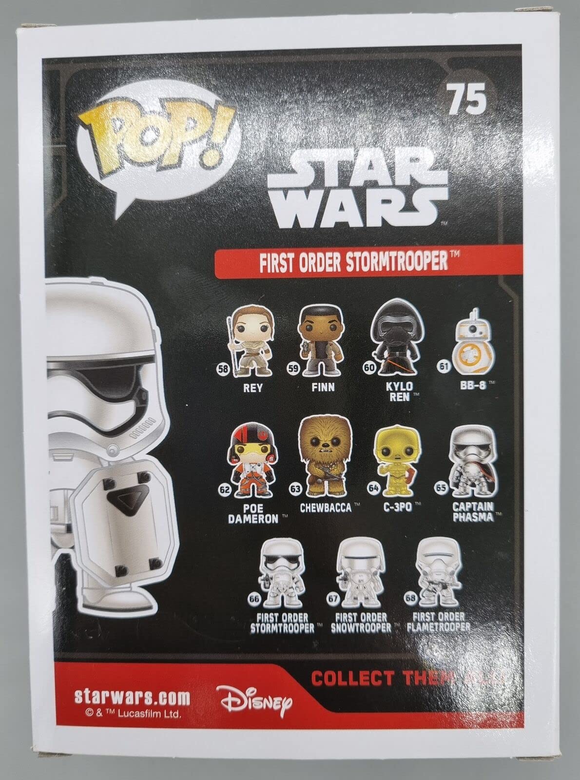 75 First Order Stormtrooper (Riot Gear) - Star Wars Funko POP