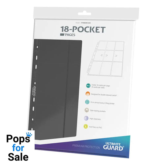 Ultimate Guard 18-Pocket Pages Side-Loading (10) - Grey