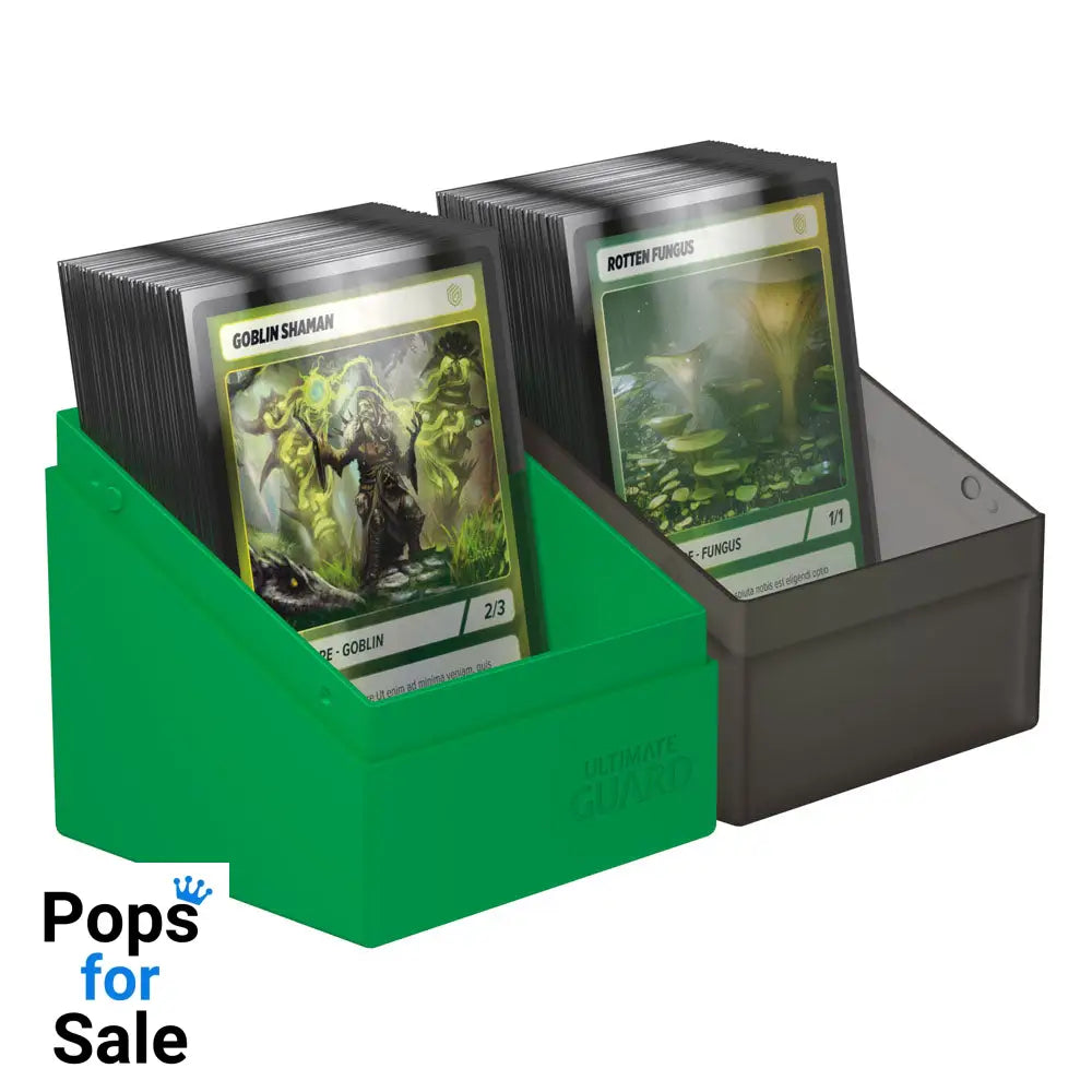 Ultimate Guard Boulder 100+ Synergy - Black/Green Card Boxes