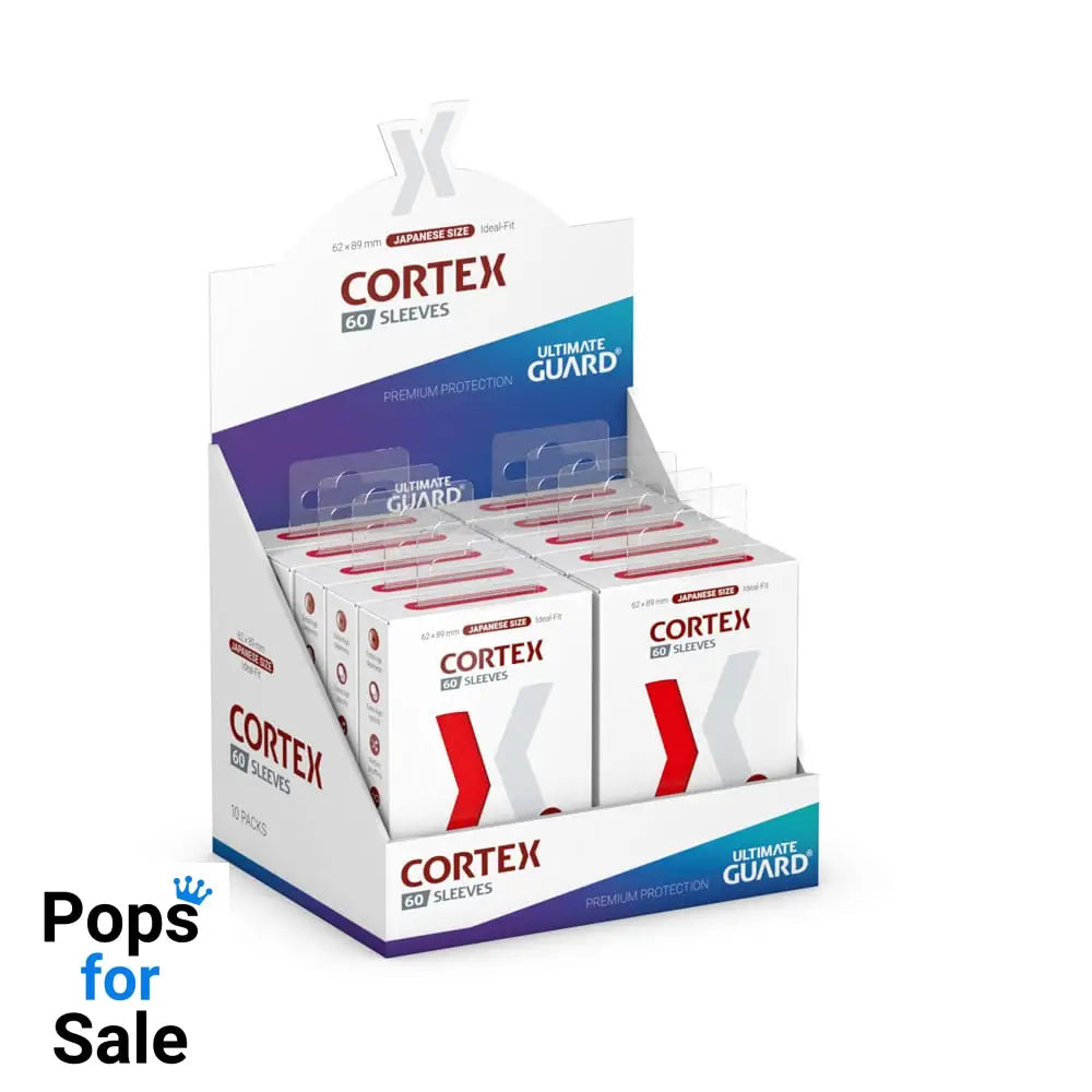 Ultimate Guard Cortex Sleeves Japanese Size (60) - Red Card Sleeves (Japanese Size)