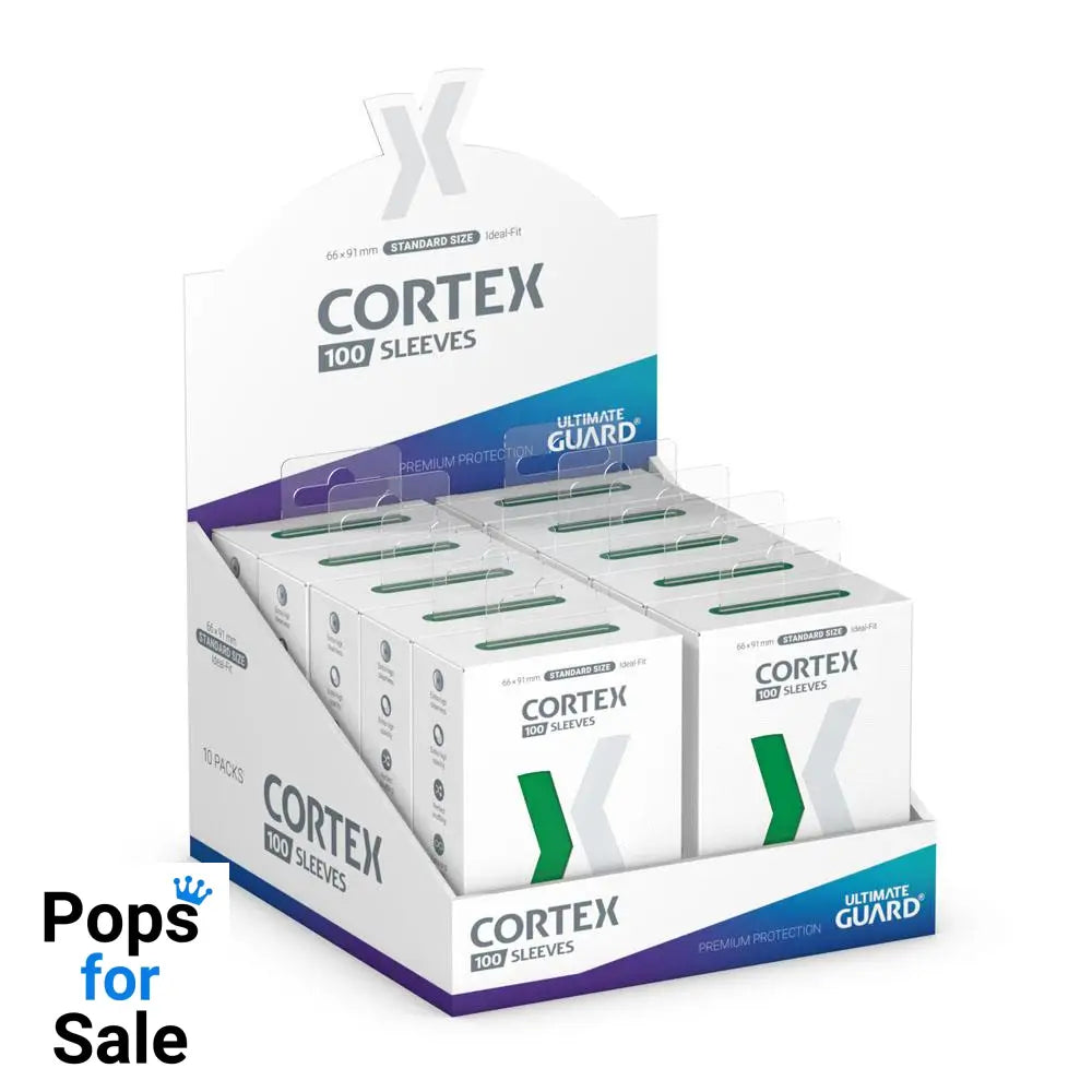 Ultimate Guard Cortex Sleeves Standard Size (100) - Green Card Sleeves (Standard Size)