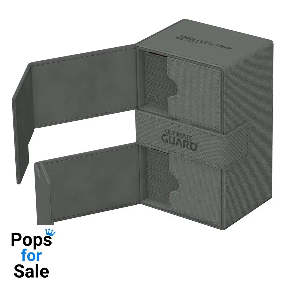 Ultimate Guard Twin Flip’n’Tray 160+ Xenoskin - Grey Card Boxes