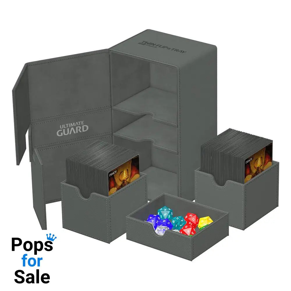 Ultimate Guard Twin Flip’n’Tray 200+ Xenoskin - Grey Card Boxes