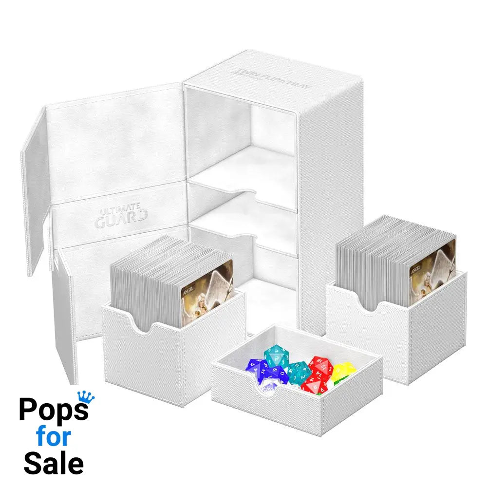 Ultimate Guard Twin Flip’n’Tray 200+ Xenoskin - White Card Boxes