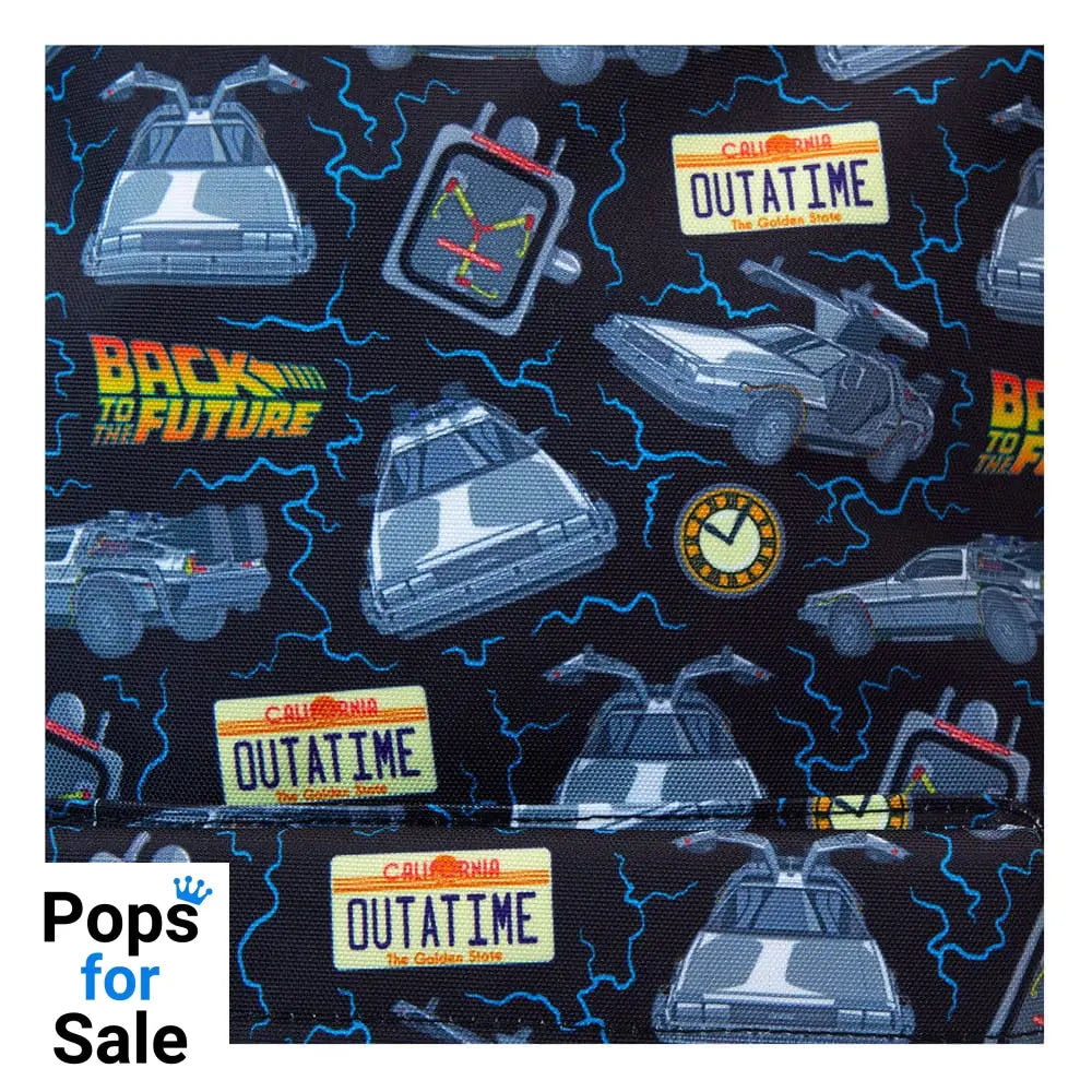 Universal by Loungefly Full-Size Nylon Backpack Back to the Future 40th Anniversary