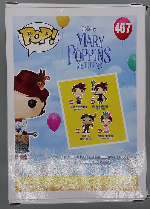 467 Mary Poppins (with Bag) Disney Mary Poppins Funko POP - Box Damaged