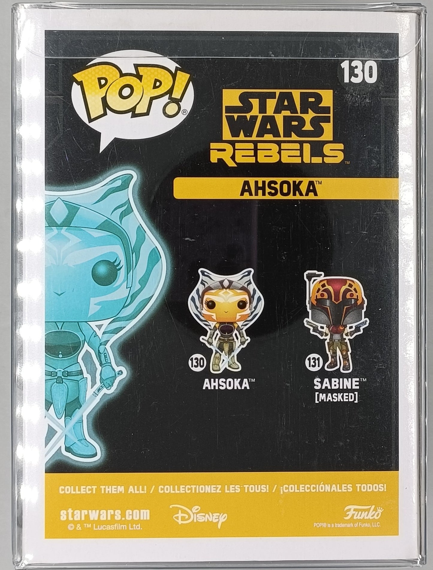 130 Ahsoka (Holographic) - Glow - Star Wars Rebels Funko POP
