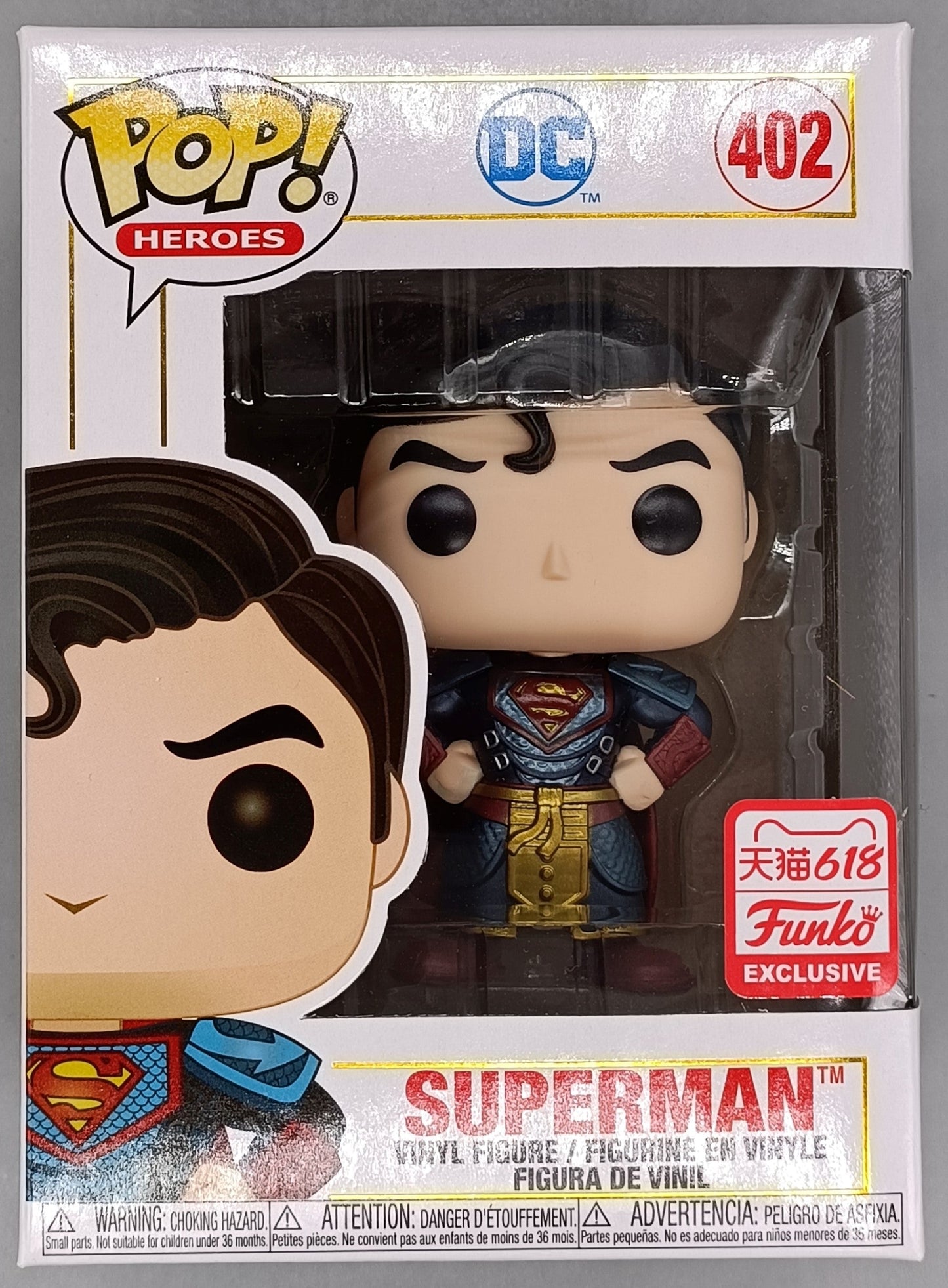 #402 Superman - Metallic - DC Imperial Palace Funko POP