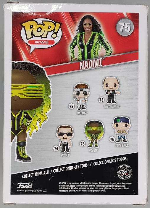 #75 Naomi - Glow Chase - WWE - Box Damaged Funko POP
