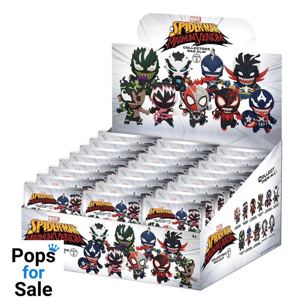 Venom 3D PVC Bag Clips Series 2 Display (24) Keyrings