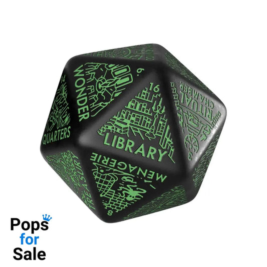 Viridian Jumbo Dice Dungeon Room Generator D20 Black