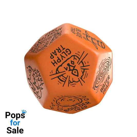 Viridian Jumbo Dice Trap Generator Die D12 Orange