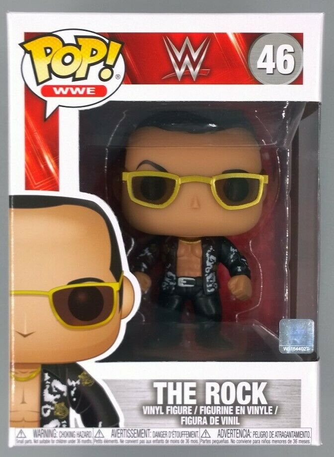 #46 The Rock (Black Jacket) - Chase Edition - WWE Funko POP