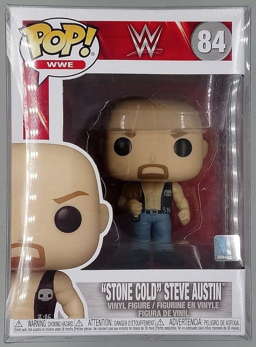 84 Stone Cold Steve Austin (w/Belt) - WWE - Funko POP - Box Damaged