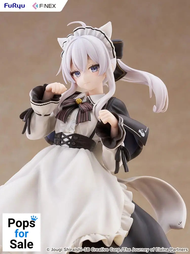 Wandering Witch: The Journey of Elaina F:NEX PVC Statue 1/7 Elaina Maid costume with cat ears Ver. 24 cm