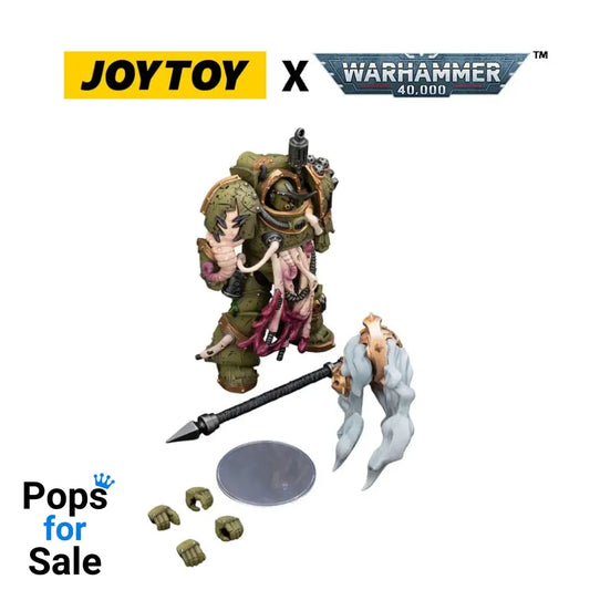 Warhammer 40,000 Action Figure Death Guard Blightlord Terminator 2 with Flail of Corruption 14 cm