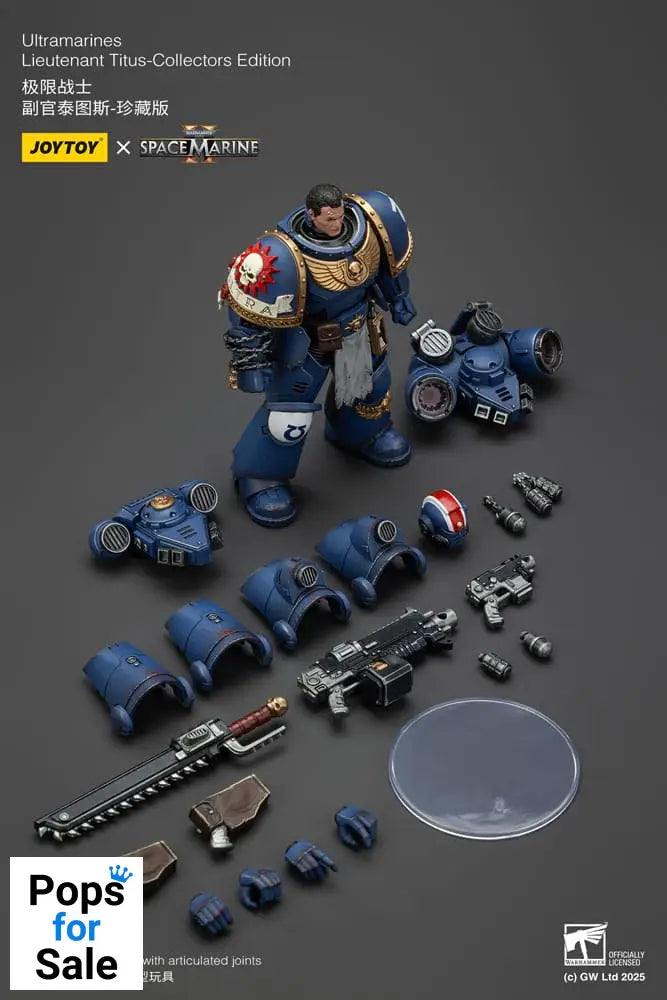 Warhammer 40,000: Space Marine 2 Action Figure Ultramarines Lieutenant Titus Collectors Edition 13 cm Action figures