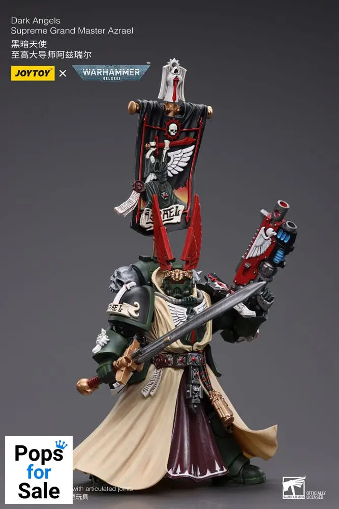 Warhammer 40k Action Figure 1/18 Dark Angels Supreme Grand Master Azrael 13 cm Action figures
