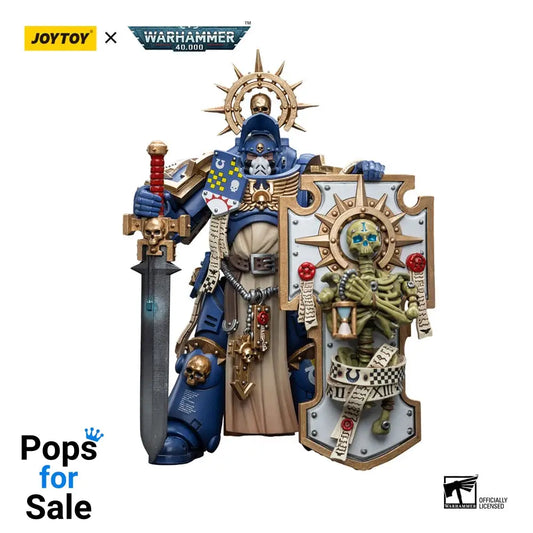 Warhammer 40k Action Figure 1/18 Ultramarines Primaris Captain with Relic Shield and Power Sword 12 cm