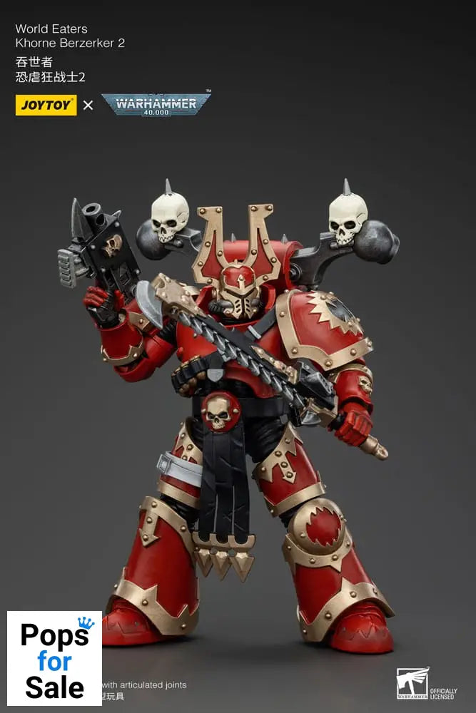 Warhammer 40k Action Figure 1/18 World Eaters Khorne Berzerker 2 13 cm Action figures