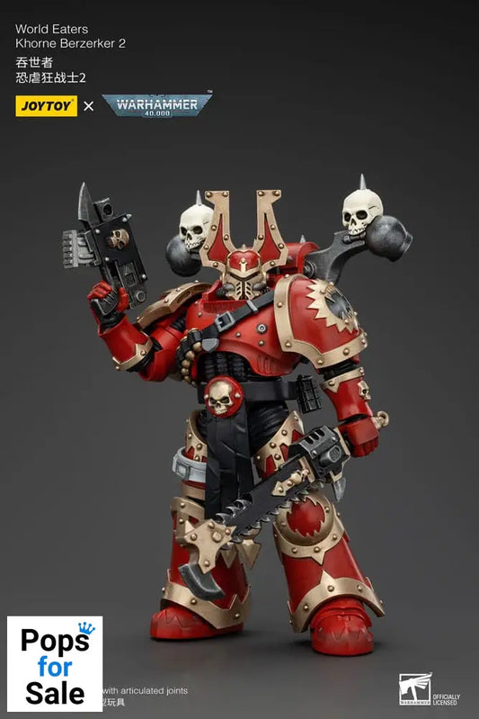 Warhammer 40k Action Figure 1/18 World Eaters Khorne Berzerker 2 13 cm