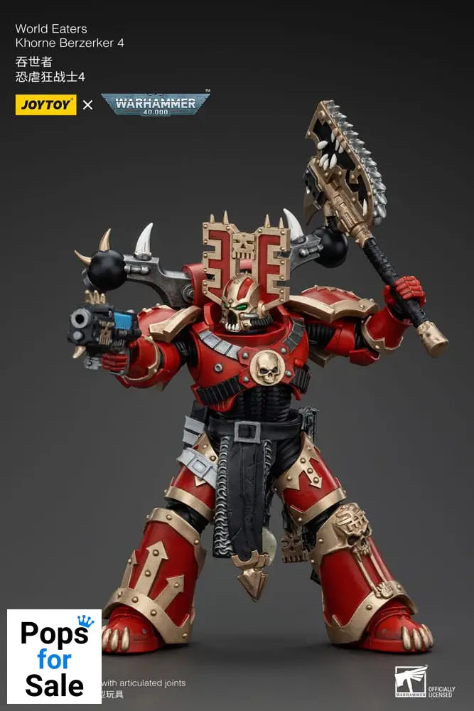 Warhammer 40k Action Figure 1/18 World Eaters Khorne Berzerker 4 13 cm Action figures