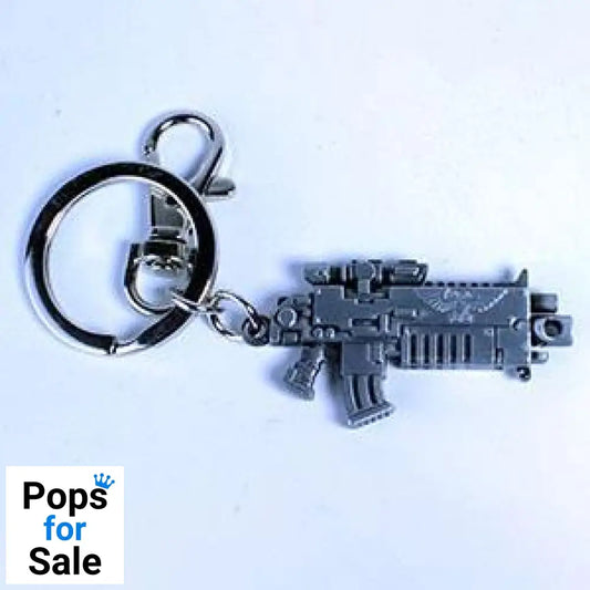 Warhammer 40K Metal Keychain Bolter Metallic Finish