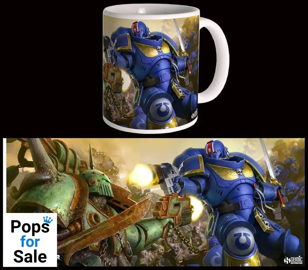 Warhammer 40K Mug Ultramarines VS Nurgle Cups & Mugs