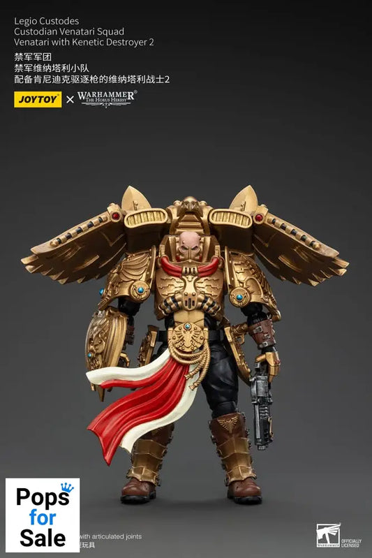 Warhammer The Horus Heresy Action Figure 1/18 Legio Custodes Custodian Venatari Squad Venatari with Kenetic Destroyer 2 13 cm