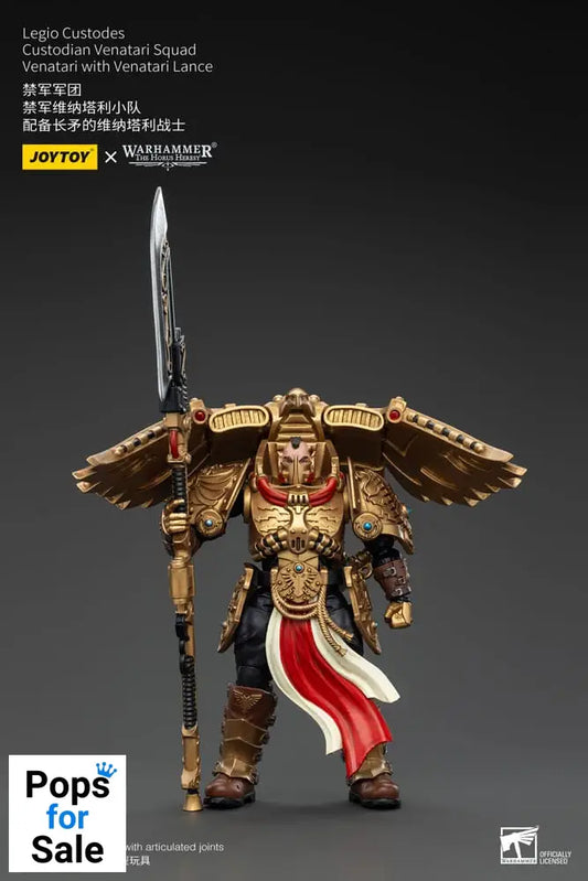 Warhammer The Horus Heresy Action Figure 1/18 Legio Custodes Custodian Venatari Squad Venatari with Venatari Lance 13 cm