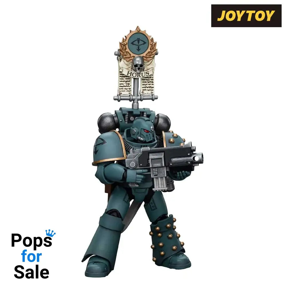 Warhammer The Horus Heresy Action Figure 1/18 Sons of Horus MKIV Tactical Squad Legionary with Legion Vexilla 12 cm