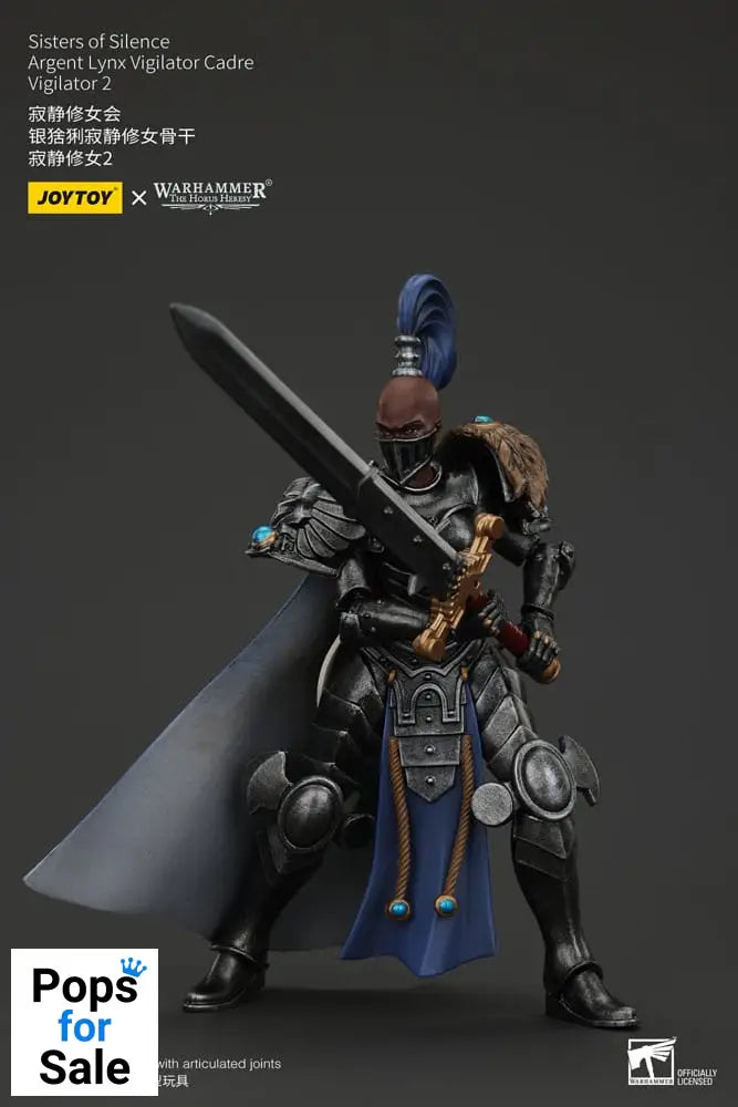 Warhammer The Horus Heresy Actionfigur Sisters of Silence Argent Lynx Vigilator Cadre Vigilator 2 19 cm Action figures