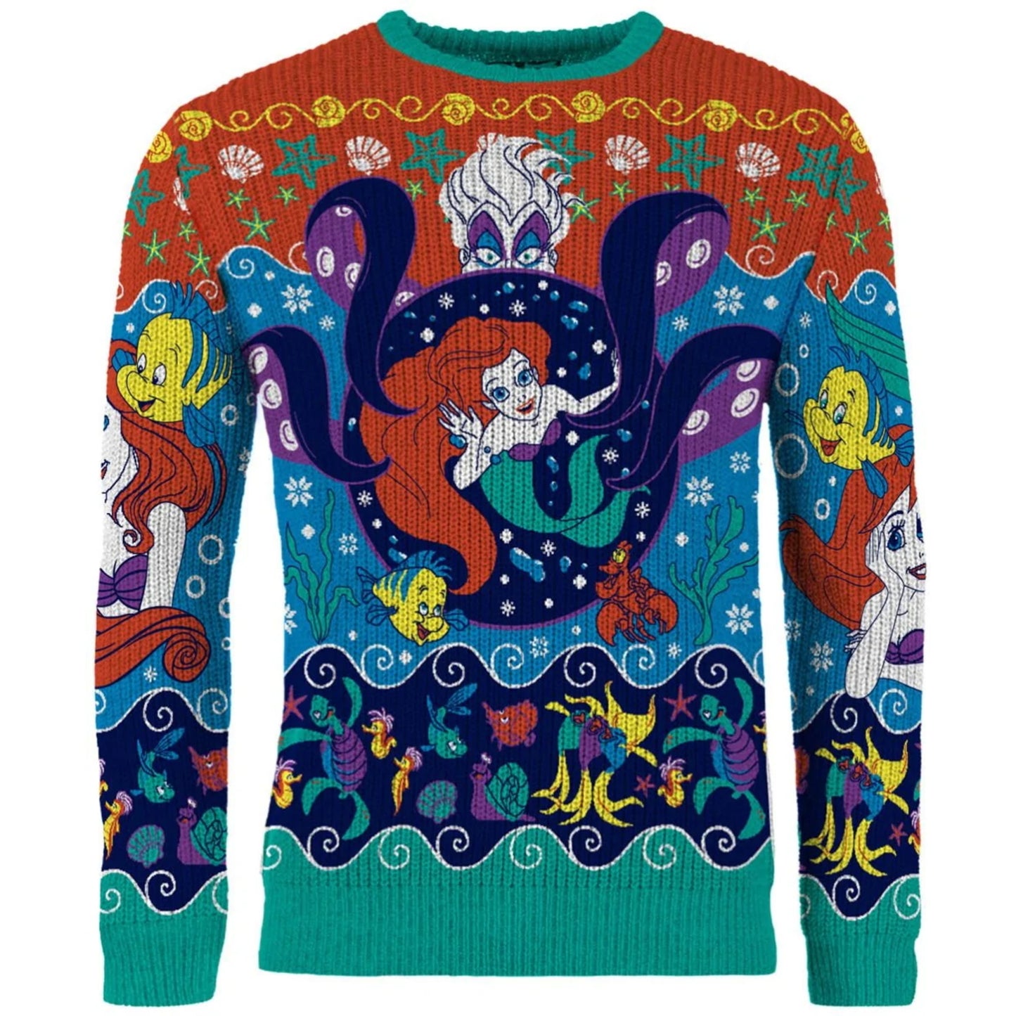 The Little Mermaid Ariel Christmas Jumper (Size XXL)