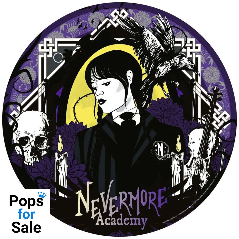 Wednesday Round Jigsaw Puzzle Nevermore Academy (500 pieces)
