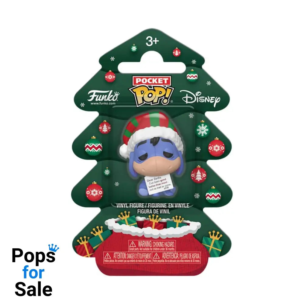 Winnie the Pooh Holiday 2025 Pocket POP! Vinyl Keychains Eeyore Tree Holiday Box 4 cm