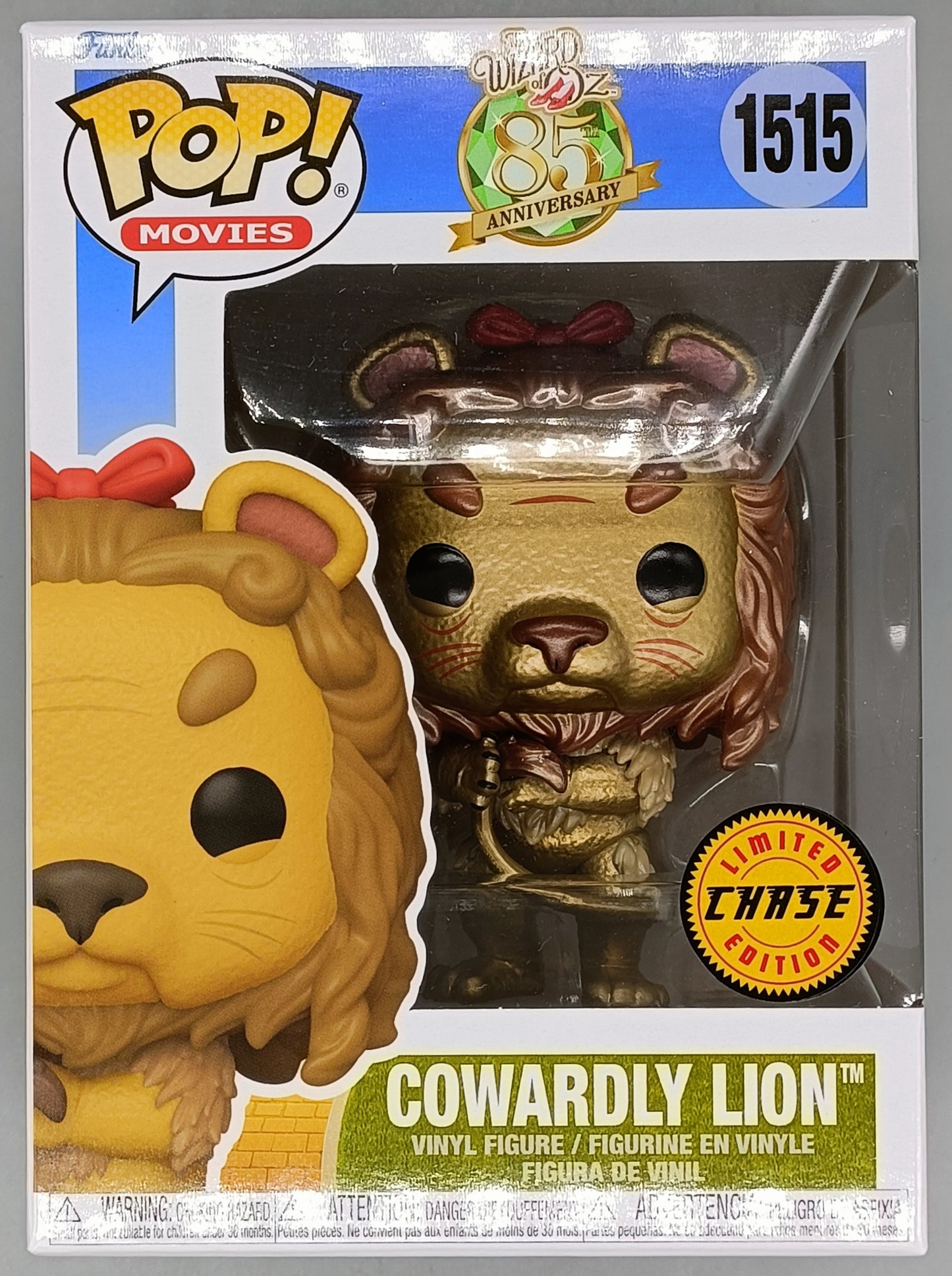 #1515 Cowardly Lion - Metallic Chase Wizard of Oz 85th Anniversary Funko POP