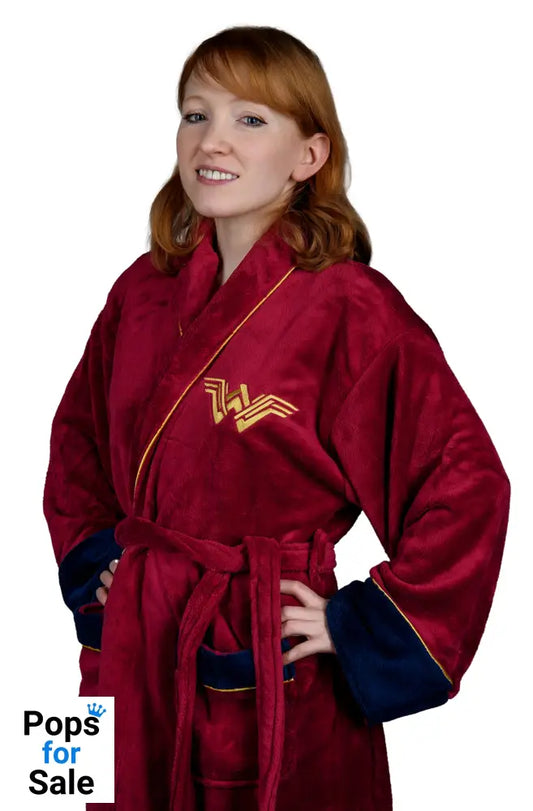 Wonder Woman: Ladies Fleece Hoodless Robe
