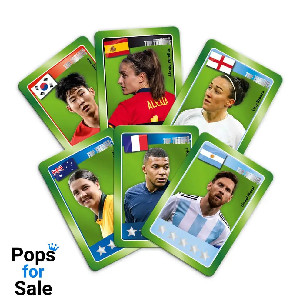 World football stars Top Trumps Match - The Crazy Cube Game Green Version