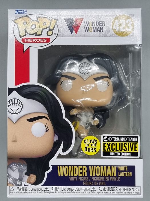 423 Wonder Woman (White Lantern) Glow 80th DC Funko POP